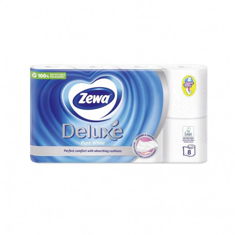 WC-paber Zewa Deluxe valge 3-kihiline 8 tk