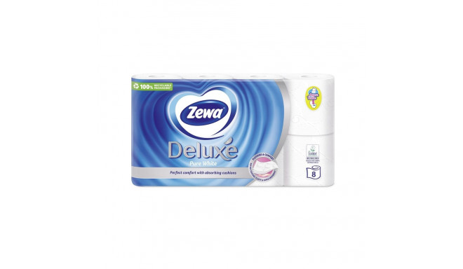 WC-paber Zewa Deluxe valge 3-kihiline 8 tk