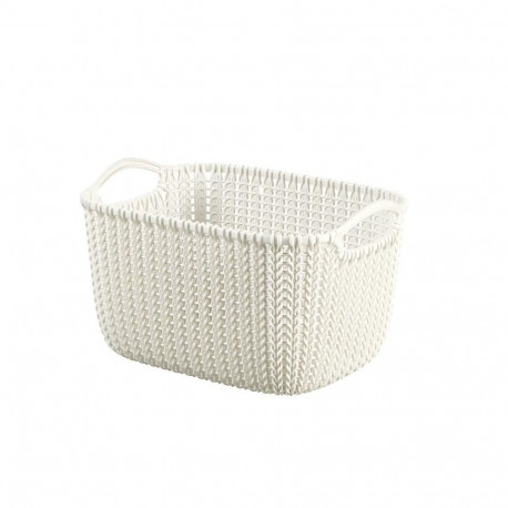BASKET CURVER KNIT S OASIS WHITE