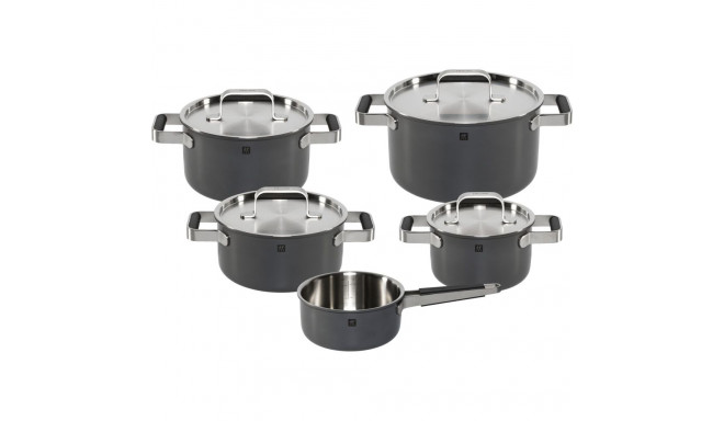 Zwilling Pure Cookware Set 5-Pc 18/10 Grey