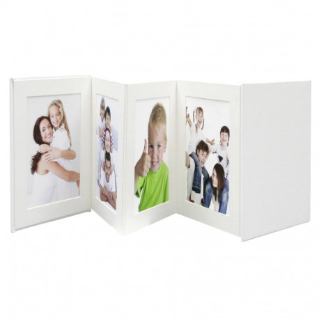 Deknudt Leporello valge 8x10x15 8 fotot A66DC1 8PH