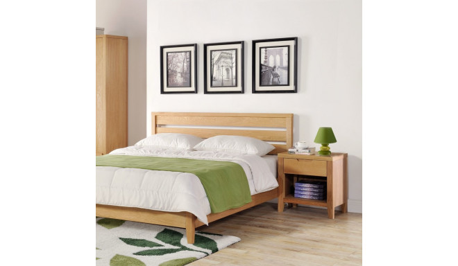 Öökapp/laud CHAMBA, 40x50xH55cm, 1 sahtli ja 1 riiuliga, tamm