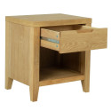 Öökapp/laud CHAMBA, 40x50xH55cm, 1 sahtli ja 1 riiuliga, tamm