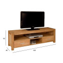 TV-laud CHICAGO NEW 2-sahtliga, 140x40xH45cm, puit: tammespoon/MDF, värvus: naturaalne, viimistlus: 