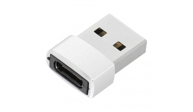 Adaptor Type C (female) to USB A (male) silver