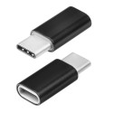 Adapter Micro USB (female) to Type C (male) black
