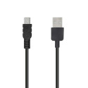 Kaabel USB-A - Mini USB 1m, must