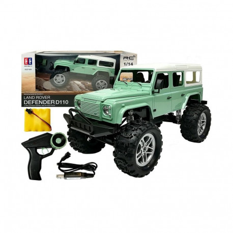 Auto Zdalnie Sterowane Land Rover Defender D110 R/C Zielony 7.5 km/h 1:14 2.4G