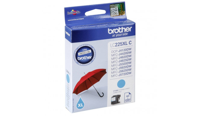 Brother Ink LC 225XL tsüaan 1,2k (LC225XLC)