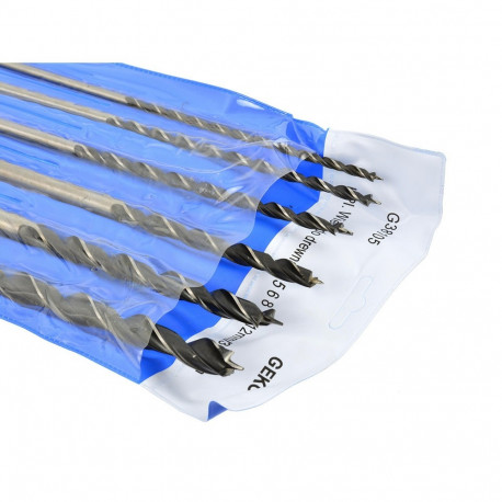 Wood drill set, 6pcs/set 4-12mm/300mm Geko