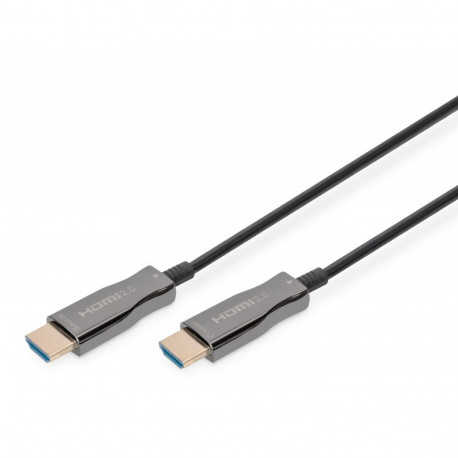 DIGITUS HDMI High Speed connection cable, type A, M/M, 15.0m, w/Ethernet, Full HD, gold, bla