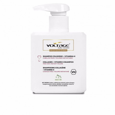 Voltage Cosmetics šampoon Colágeno + Vitamina H 500ml