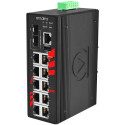 Switch: 8 x 10/100/1000BaseT(X), 2 x SFP/RJ45 Combo, -10 kuni 70°C, manageeritav L3, DIN
