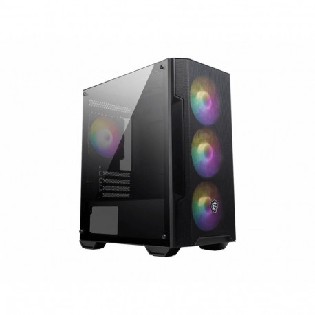 MSI arvutikorpus MAG FORGE M100A mikrotorn, must, läbipaistev