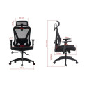Office Chair - Activejet T5 Ergonomic, Adjustable Height 107-124 cm, 120 kg Black