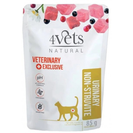 4Vets cat wet food Natural Urinary Non-Struvite 85g