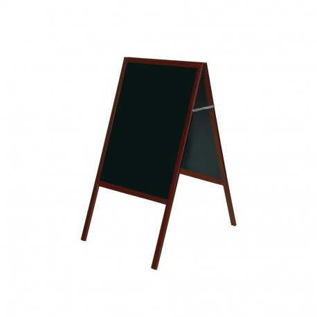 Kriiditahvel BI-OFFICE 60x90, kõrgus 120cm, harkjalg, must puitraam, must