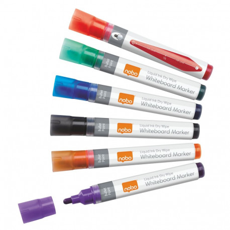 Tahvlimarker NOBO Liquid Ink, 6 tk