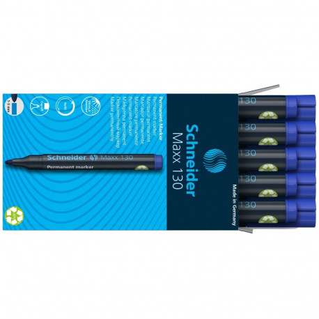 Marker permanentne Schneider 130, 1-3mm koonus, sinine