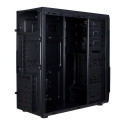 Chassis INTER-TECH B-42 Black Midi Tower, ATX, 2xUSB2.0, Blue LED strip, PSU optional