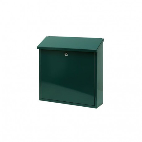 Postkast MALAGAN K36xL36x10cm / värvitud metall/ roheline