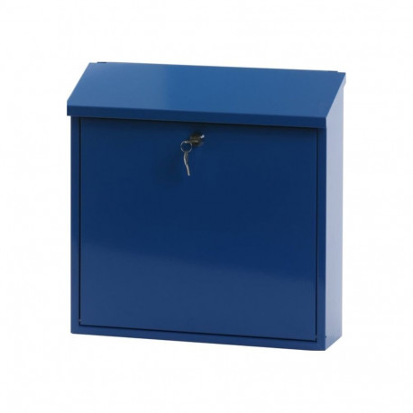 Postkast MALAGAN K36xL36x10cm / värvitud metall /sinine