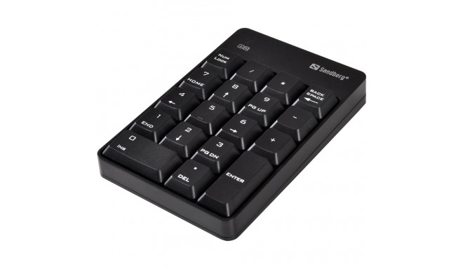 Sandberg juhtmevaba numbriklaviatuur Numeric 2 2.4GHz