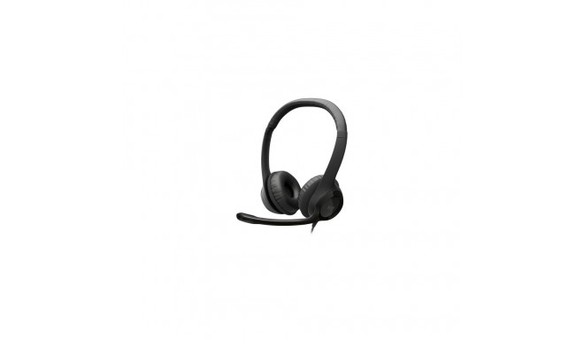 Logitech H390 USB Computer Headset Wired Headphones, USB Type-A, Black