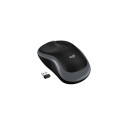 Logitech M185 Wireless Mouse, RF Wireless, 1000 DPI, Black/Grey