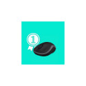 Logitech M185 Wireless Mouse, RF Wireless, 1000 DPI, Black/Grey