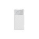 Baseus Bipow powerbank with display 10000mAh 15W white (Overseas Edition) + USB-A - Micro USB 0.25m 