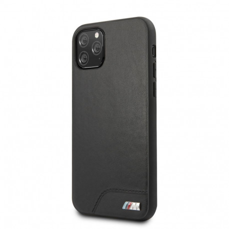 BMW Apple iPhone 11 Pro Hardcase Smooth PU Leather Black
