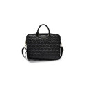 Guess Guess Quilted bag for a 16" laptop - black