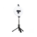 iLike X2 LED 16cm Rechargeable Selfie Lamp with BT Remote & Handle + Floor Stand 20-90cm + Phone Hol