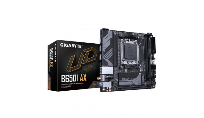 Gigabyte Mainboard||AMD B650|SAM5|Mini-ITX|Memory DDR5|Memory slots 2|B650IAX1.1