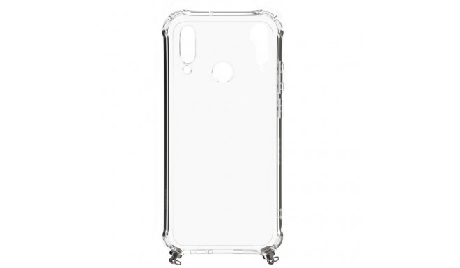 Evelatus Huawei P30 Lite Silicone Transparent with Necklace TPU Strap Space Gray