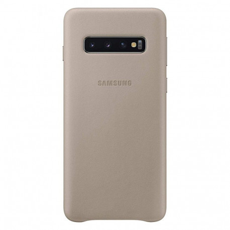 Samsung kaitseümbris Galaxy S10 Leather Cover, hall (EF-VG973LJEGWW)