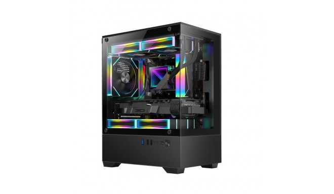 GOLDEN TIGER Case||Raider SL-2|MiniTower|Case product features Transparent panel|Not included|Colour