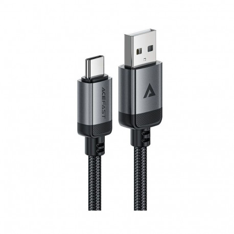Acefast C20-04 USB-A to USB-C aluminum alloy charging data cable Black
