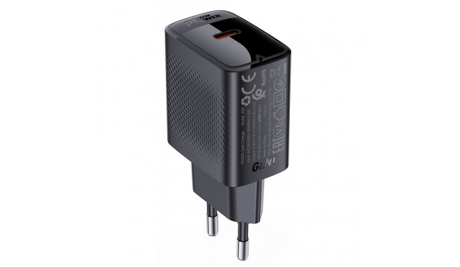 Acefast Acefast A82 Charger Network GaN USB-C PD 20W - Black Black