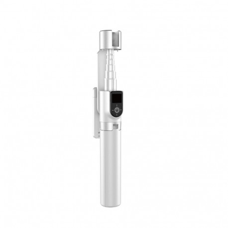 Dudao Selfie stick / telescopic pole with tripod Dudao F18W - white