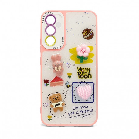 iLike Apple iPhone 14 EPOXY CARTOON COVER Pink