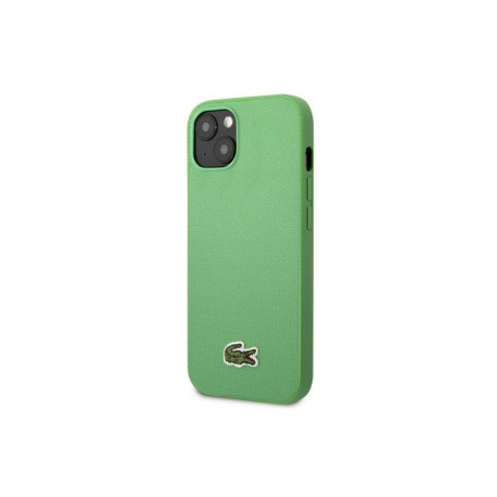 Lacoste kaitseümbris Apple iPhone 14 Iconic Petit Pique Logo, roheline