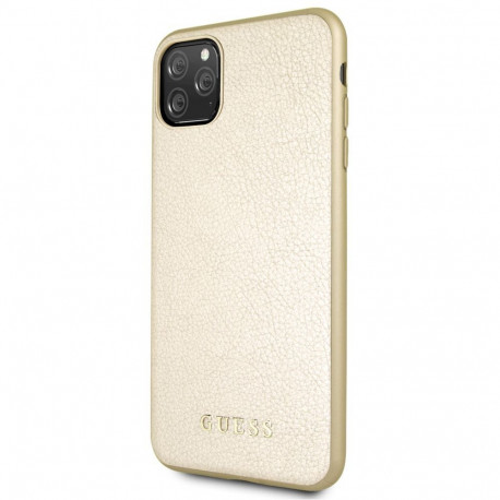 Guess case Apple iPhone 11 Pro Max Iridescent PU Hard Case, gold