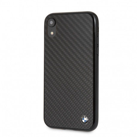 BMW case Apple iPhone XR Signature Hard Case Real Carbon, black