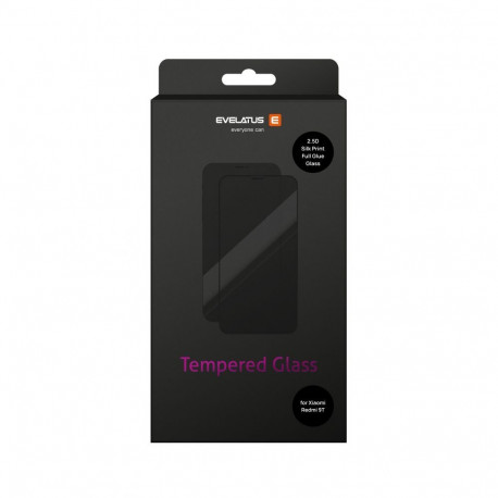 Evelatus Xiaomi Redmi 9T 2.5D Full Cover Japan Glue Glass Anti-Static