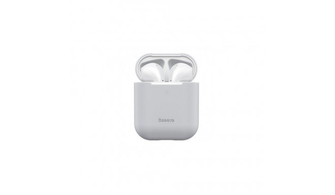 Baseus Apple Silica Series Ultra-Thin Silicone Protector Case for AirPods 1/2 Grey