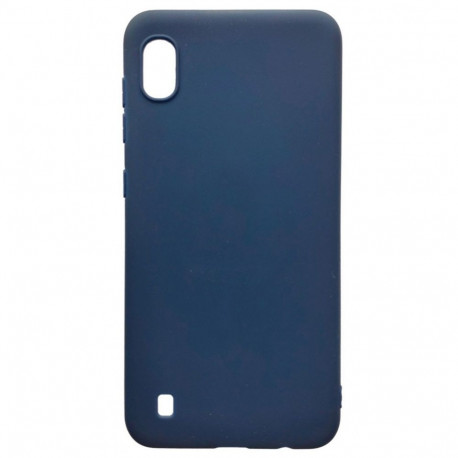 Evelatus case with strap Samsung Galaxy A10 Soft Touch Silicone Case, dark blue