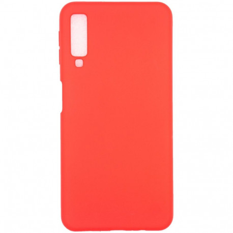 Evelatus Samsung Galaxy A7 2018 Nano Silicone Case Soft Touch TPU Red