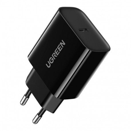 Ugreen USB wall charger Type C 20W Power Delivery black (10191) Black